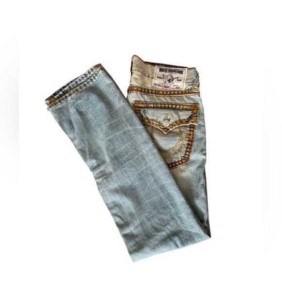 Rare! Straight w/ Flaps Super QT in “DIAMOND GHOST” wash size 32x33 unaltered 😱 - Picture 1 of 11